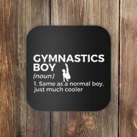 Funny Gymnastics Boy Definition Gymnast Coaster thumb 0