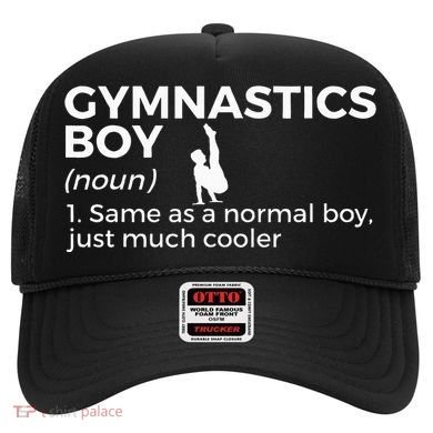 Funny Gymnastics Boy Definition Gymnast Hat