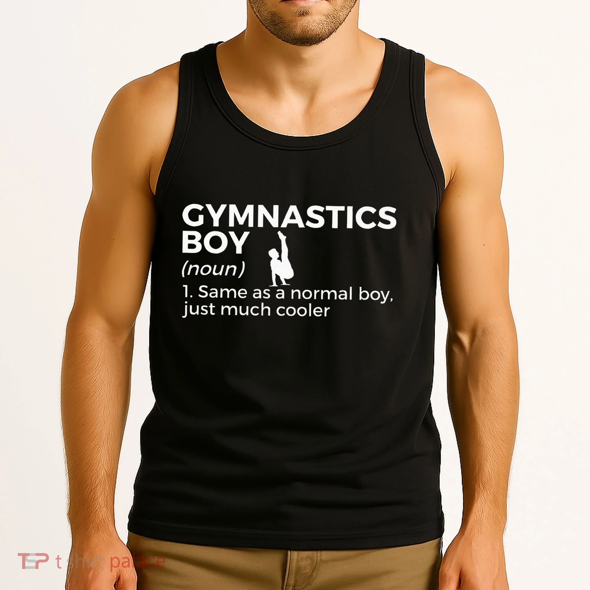 Funny Gymnastics Boy Definition Gymnast Tank Top