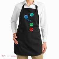 Four Groovy Buttons Blue Cat Funny Halloween Apron thumb 2