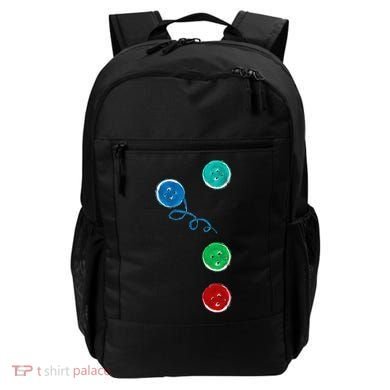 Four Groovy Buttons Blue Cat Funny Halloween Backpack
