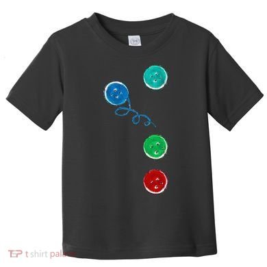 Four Groovy Buttons Blue Cat Funny Halloween Toddler T-Shirt