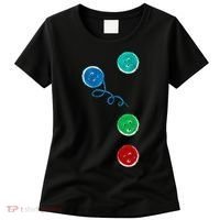 Four Groovy Buttons Blue Cat Funny Halloween Women's T-Shirt thumb 0