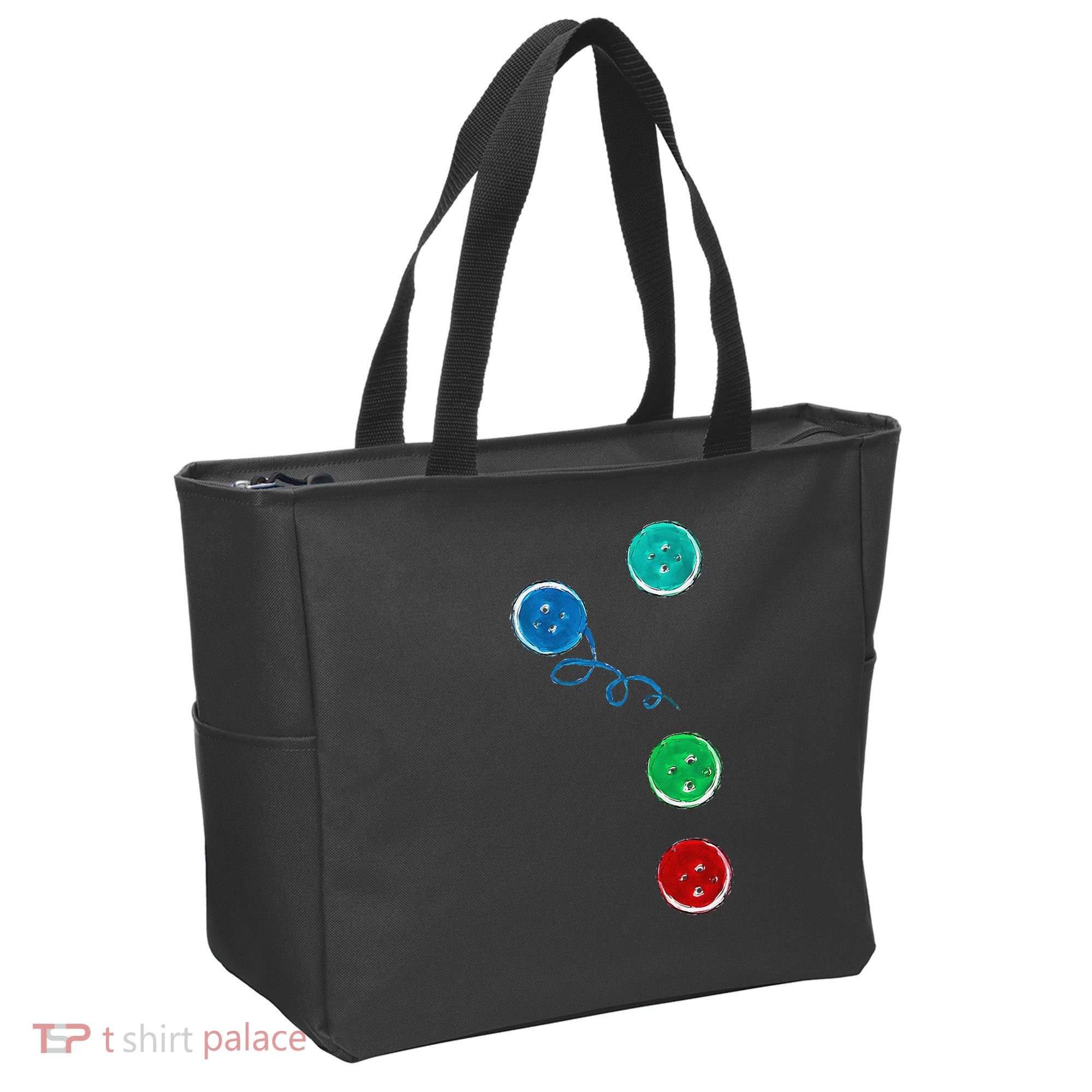 Four Groovy Buttons Blue Cat Funny Halloween Tote Bag