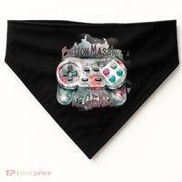 Funny Gamer Button Mashing Legend USA-Made Doggie Bandana thumb 0