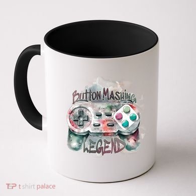 Funny Gamer Button Mashing Legend Coffee Mug