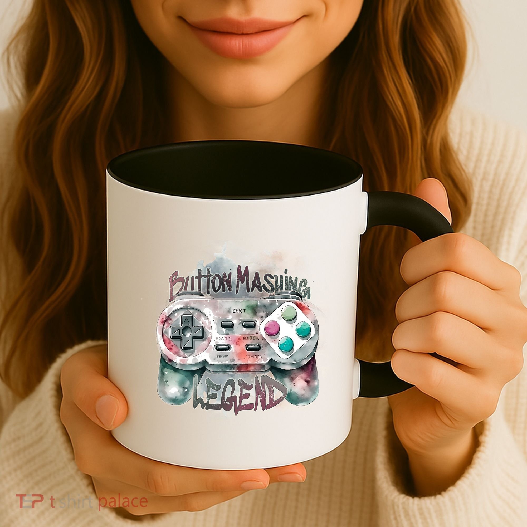 Funny Gamer Button Mashing Legend Coffee Mug