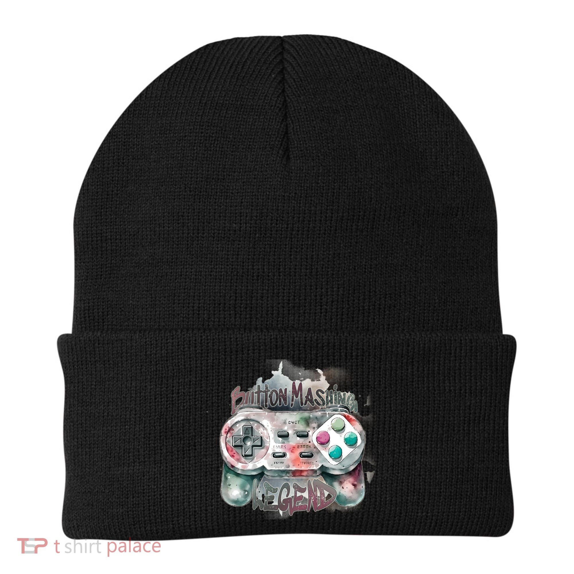 Funny Gamer Button Mashing Legend Beanie