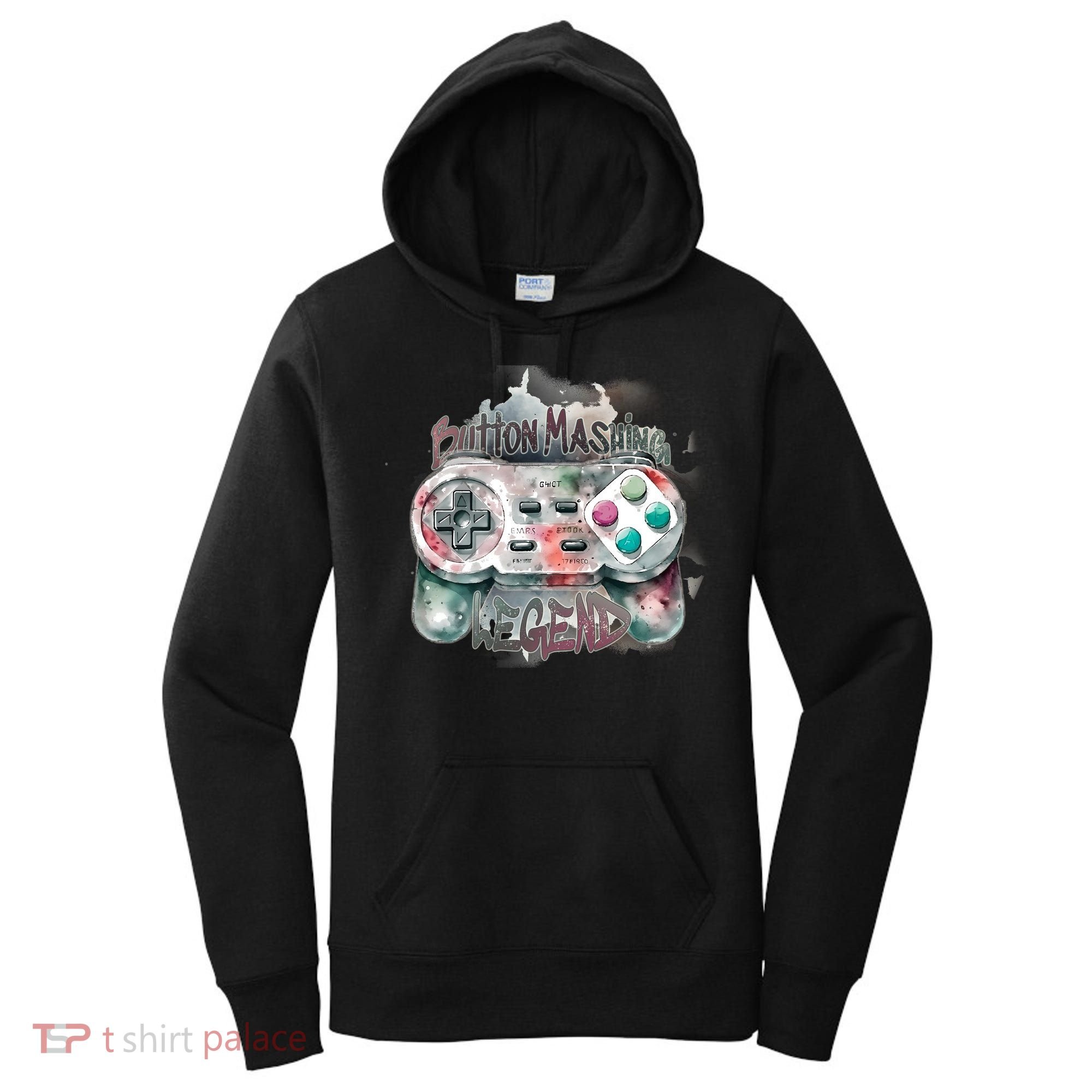 Funny Gamer Button Mashing Legend Women's Hoodie