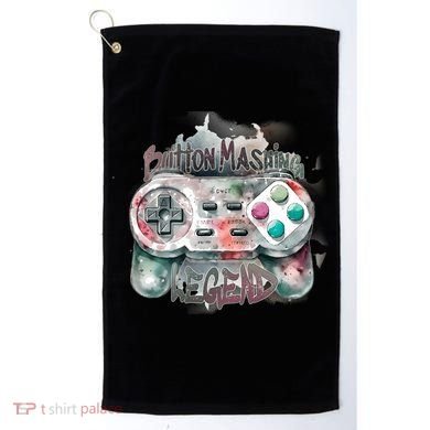 Funny Gamer Button Mashing Legend Golf Towel