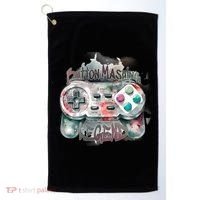 Funny Gamer Button Mashing Legend Golf Towel thumb 0