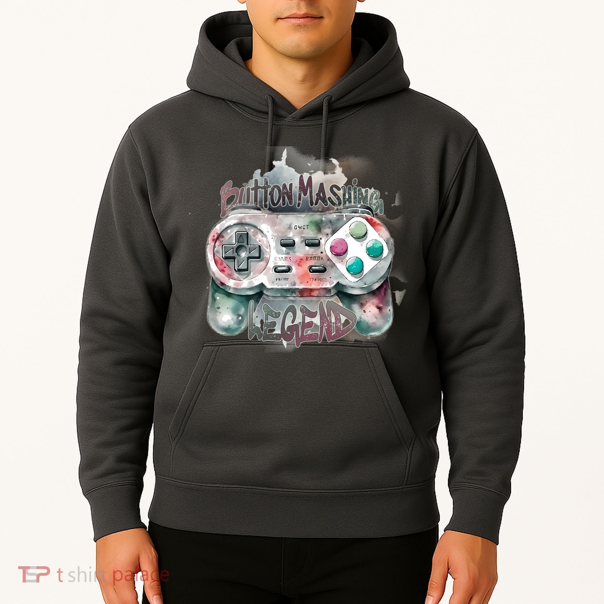 Funny Gamer Button Mashing Legend Hoodie