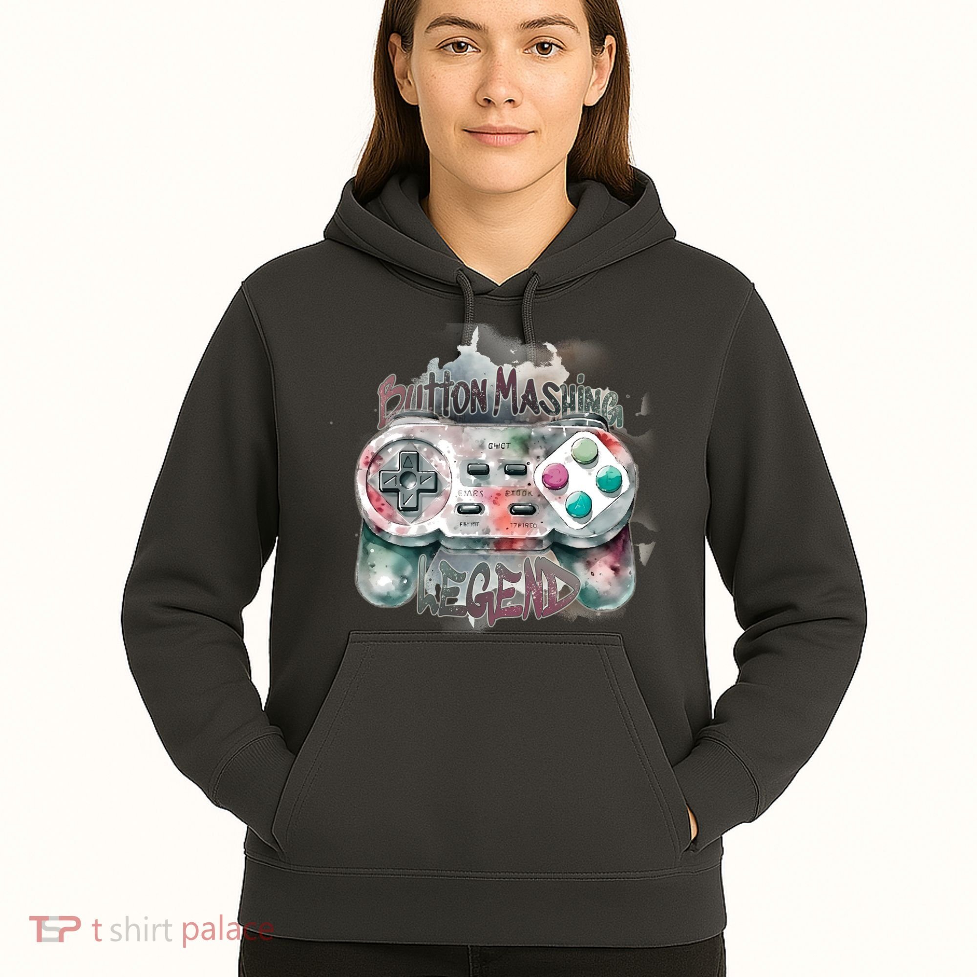Funny Gamer Button Mashing Legend Hoodie