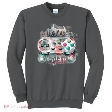 Funny Gamer Button Mashing Legend Sweatshirt