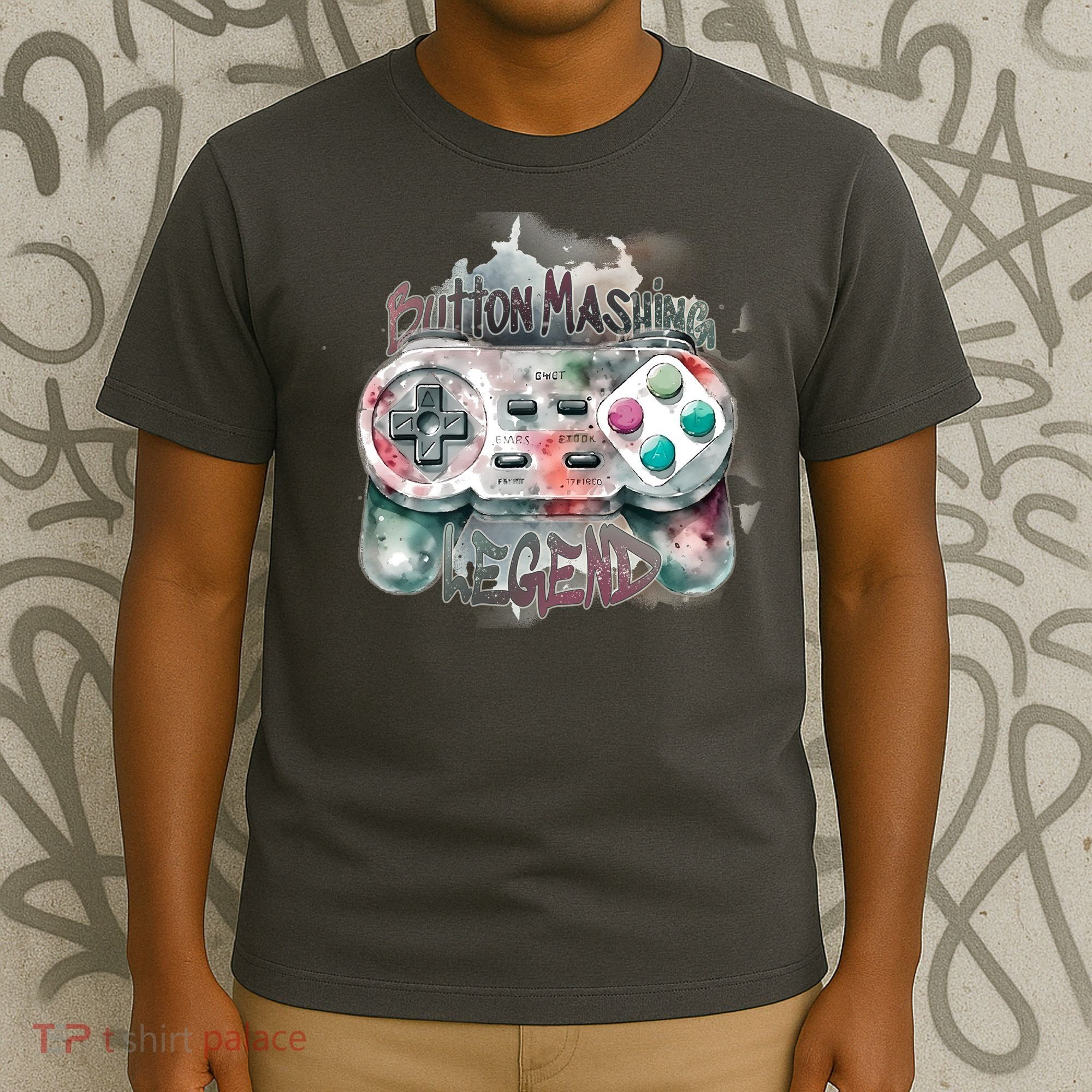 Funny Gamer Button Mashing Legend T-Shirt