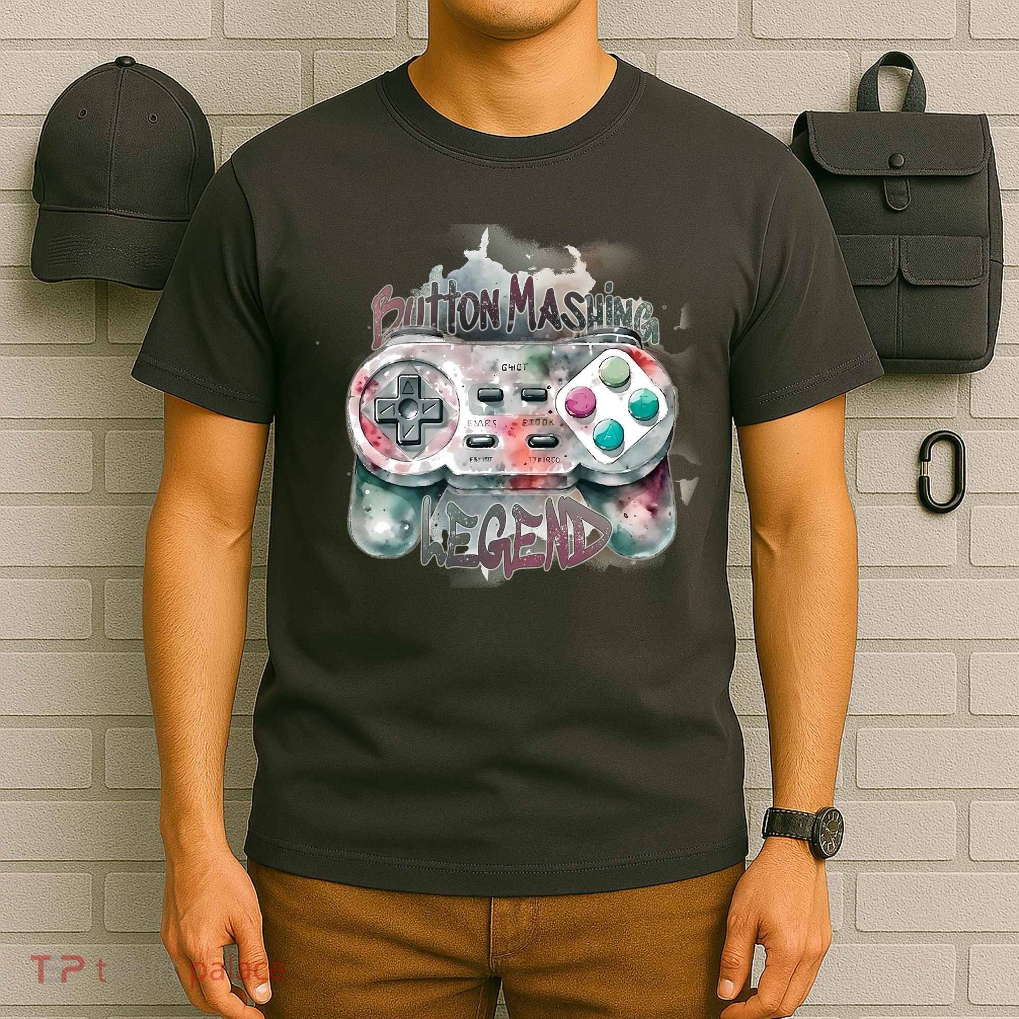 Funny Gamer Button Mashing Legend T-Shirt