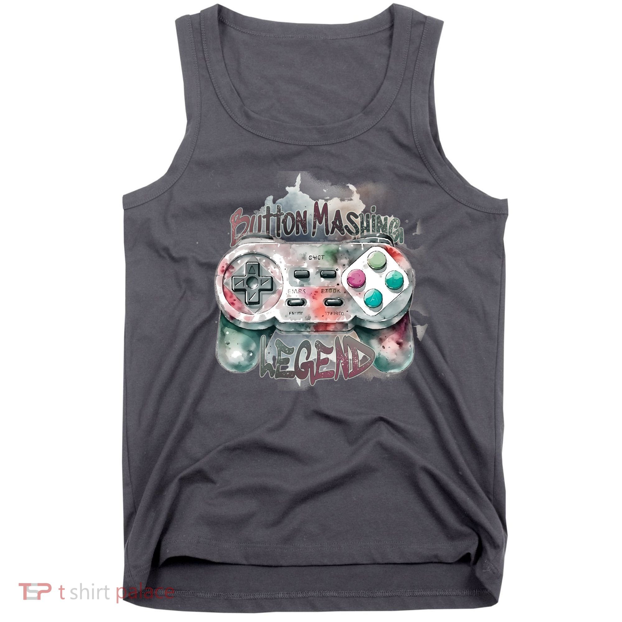 Funny Gamer Button Mashing Legend Tank Top