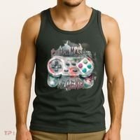 Funny Gamer Button Mashing Legend Tank Top thumb 3