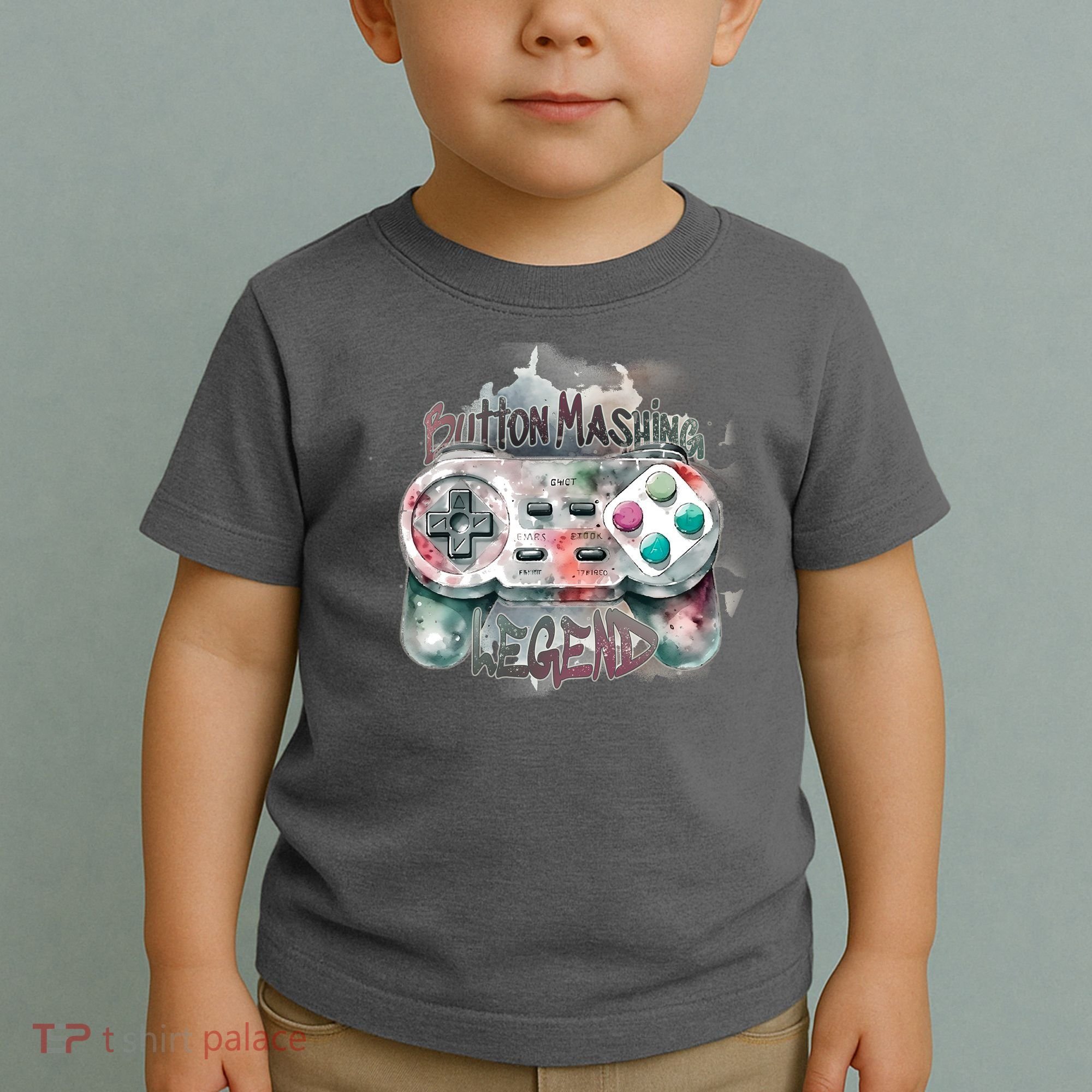Funny Gamer Button Mashing Legend Toddler T-Shirt