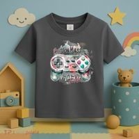 Funny Gamer Button Mashing Legend Toddler T-Shirt thumb 3