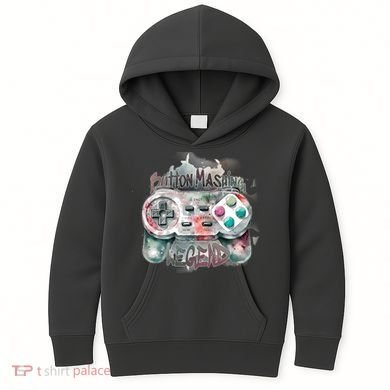 Funny Gamer Button Mashing Legend Kids Hoodie