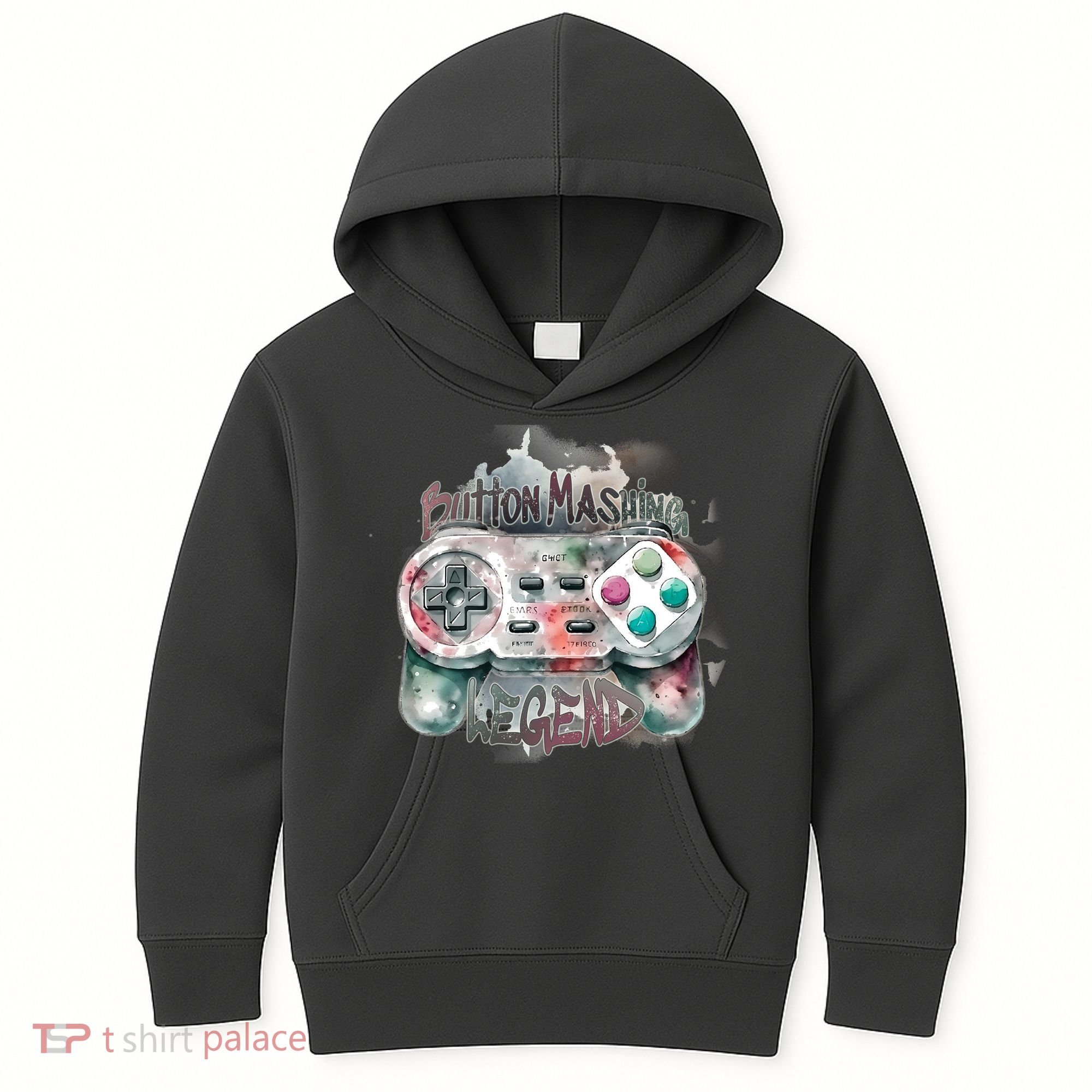 Funny Gamer Button Mashing Legend Kids Hoodie