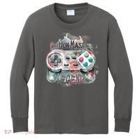 Funny Gamer Button Mashing Legend Kids Long Sleeve Shirt thumb 0