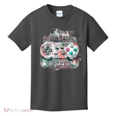 Funny Gamer Button Mashing Legend Kids T-Shirt
