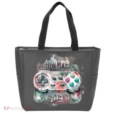 Funny Gamer Button Mashing Legend Tote Bag