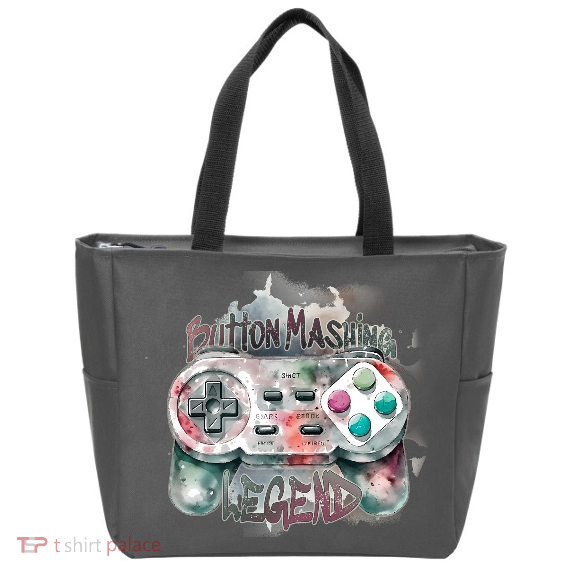 Funny Gamer Button Mashing Legend Tote Bag