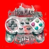 Funny Gamer Button Mashing Legend Santa Hat thumb 1