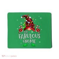 Fabulous Gnome Buffalo Plaid Matching Family Christmas Mousepad thumb 0