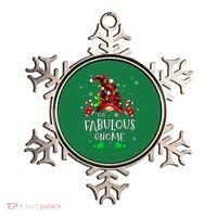 Fabulous Gnome Buffalo Plaid Matching Family Christmas Ornament thumb 0