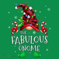 Fabulous Gnome Buffalo Plaid Matching Family Christmas Baby Bodysuit thumb 2