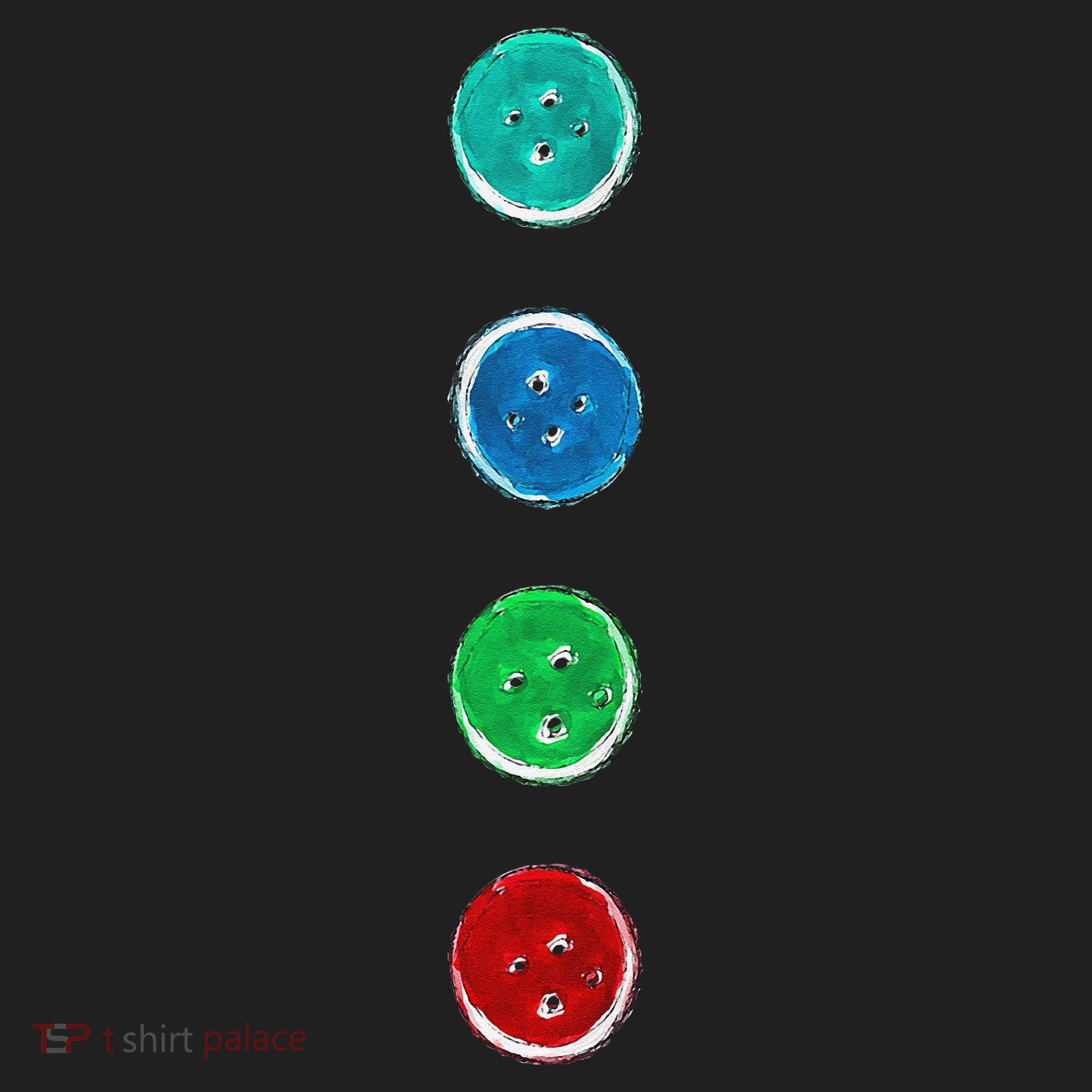 Four Groovy Buttons Blue Cat Funny Halloween Custom Beanie