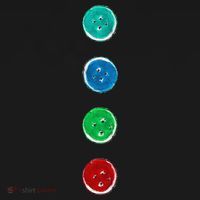 Four Groovy Buttons Blue Cat Funny Halloween Custom Women's Hoodie thumb 2