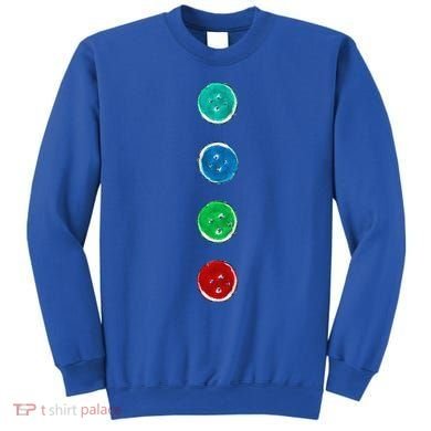 Four Groovy Buttons Blue Cat Funny Halloween Custom Sweatshirt