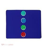 Four Groovy Buttons Blue Cat Funny Halloween Custom Mousepad thumb 0