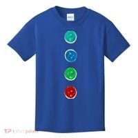 Four Groovy Buttons Blue Cat Funny Halloween Custom Kids T-Shirt thumb 0