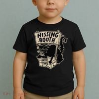 Funny Goth Black Cat Hissing Booth For Cat Moms & Cat Dads Toddler T-Shirt thumb 2