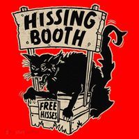 Funny Goth Black Cat Hissing Booth For Cat Moms & Cat Dads Santa Hat thumb 1