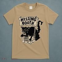 Funny Goth Black Cat Hissing Booth For Cat Moms & Cat Dads T-Shirt thumb 5