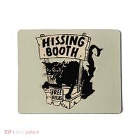 Funny Goth Black Cat Hissing Booth For Cat Moms & Cat Dads Mousepad thumb 0
