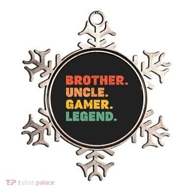 Funny Gamer Brother Uncle Gaming Legend Vintage Video Game Ornament