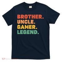 Funny Gamer Brother Uncle Gaming Legend Vintage Video Game T-Shirt thumb 0