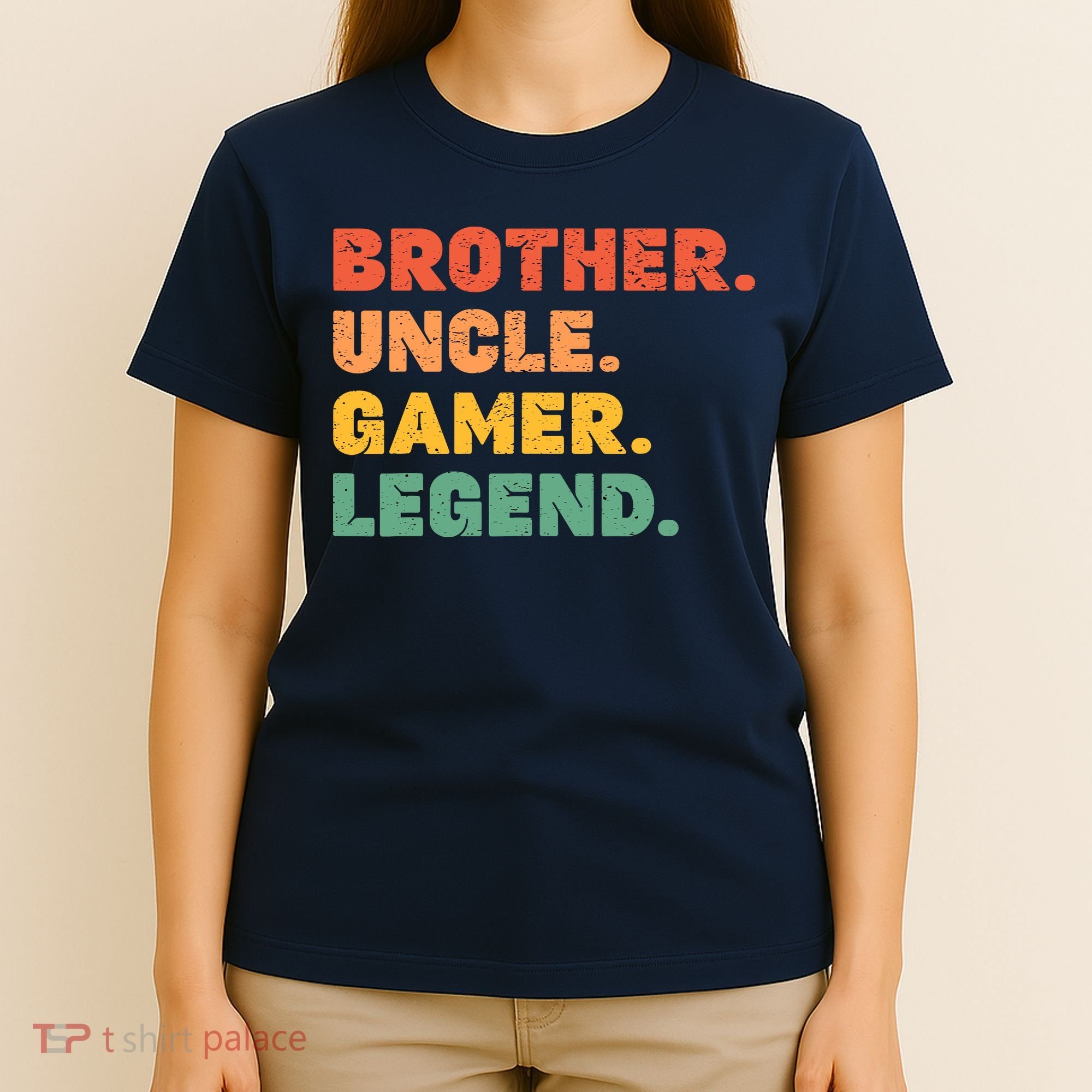 Funny Gamer Brother Uncle Gaming Legend Vintage Video Game T-Shirt