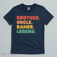 Funny Gamer Brother Uncle Gaming Legend Vintage Video Game T-Shirt thumb 5