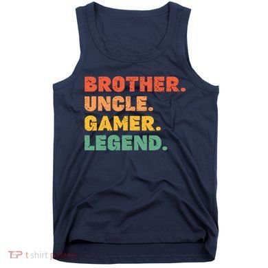 Funny Gamer Brother Uncle Gaming Legend Vintage Video Game Tank Top