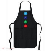 Four Groovy Buttons Blue Cat Funny Halloween Costume Apron thumb 0