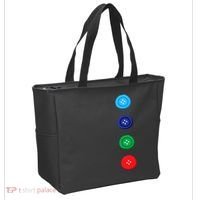 Four Groovy Buttons Blue Cat Funny Halloween Costume Tote Bag thumb 2